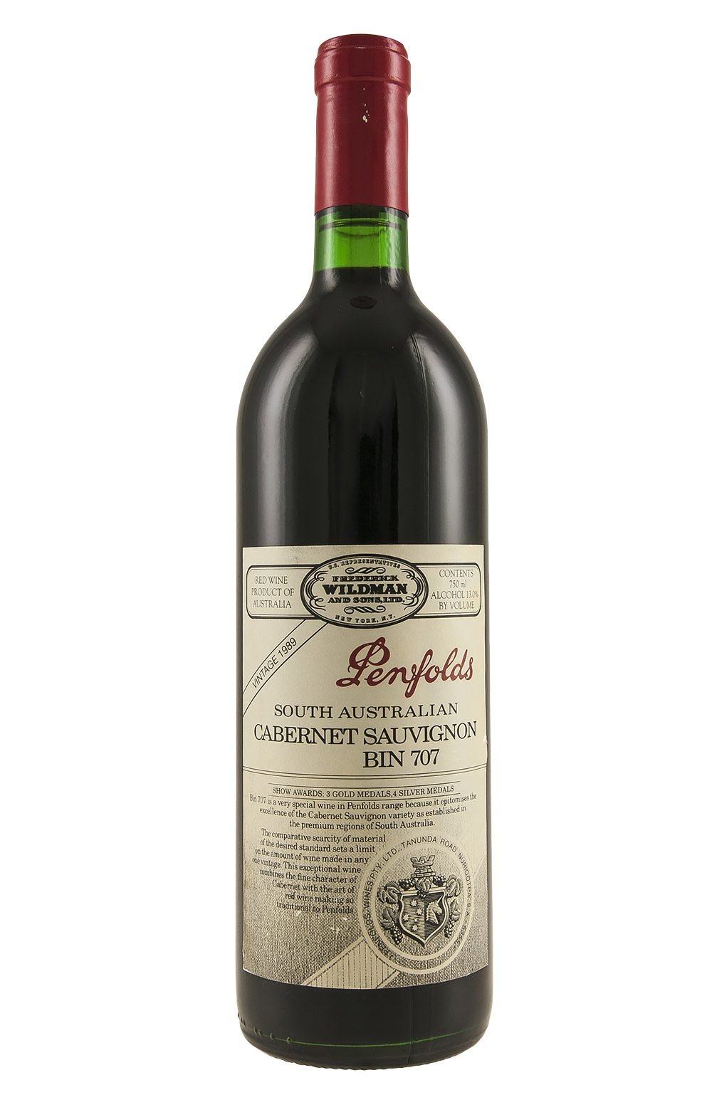 Bin 707 Cabernet Sauvignon Penfolds 1989