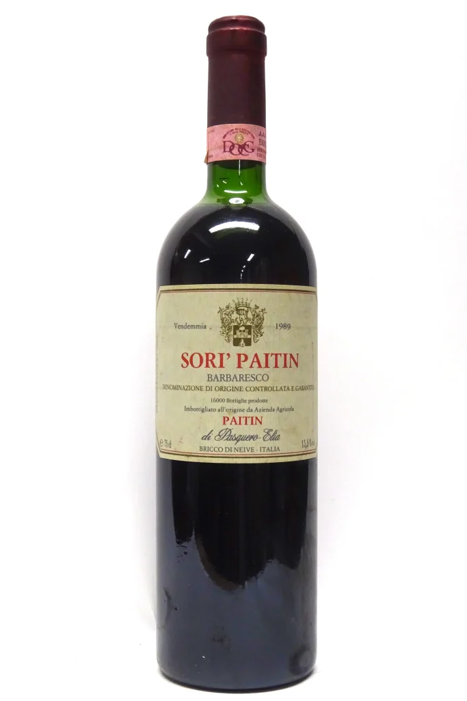 Barbaresco Sori Paitin Serraboella Pasquero-Elia 1989